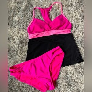 NOBO pink bikini with halter full lenth top